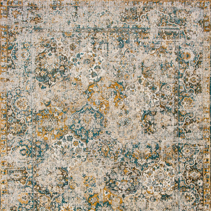 HomeRoots Abstract Non Skid Area Rug image number 4