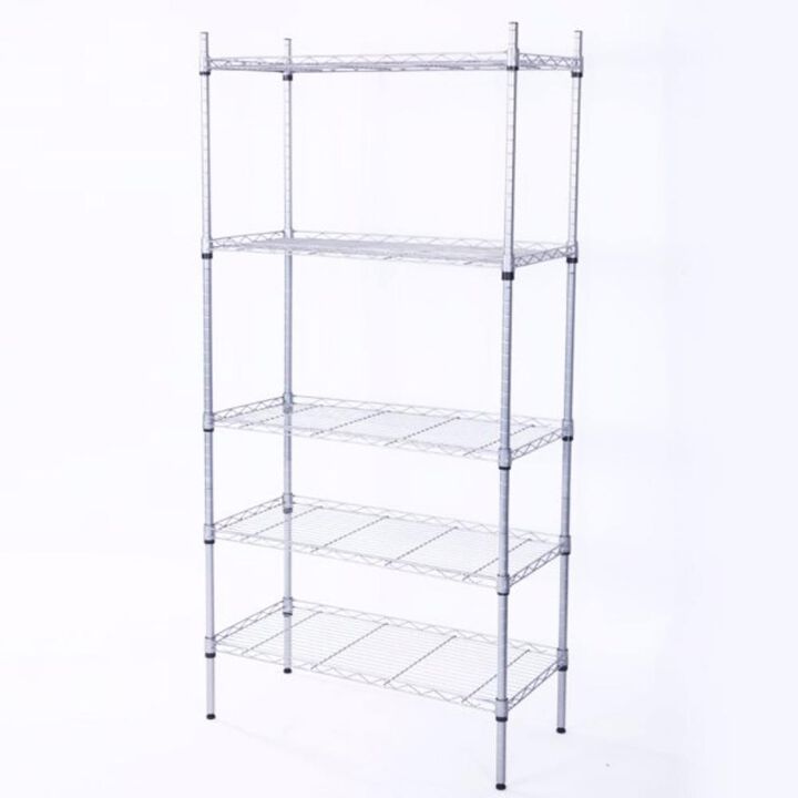 5-Shelf Storage Rack for Home Organization and Heavy Duty Storage Solutions
