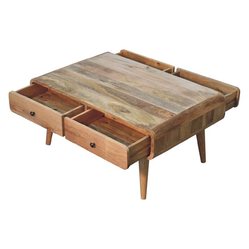 Sonata  Solid Wood 4 Drawer Coffee Table