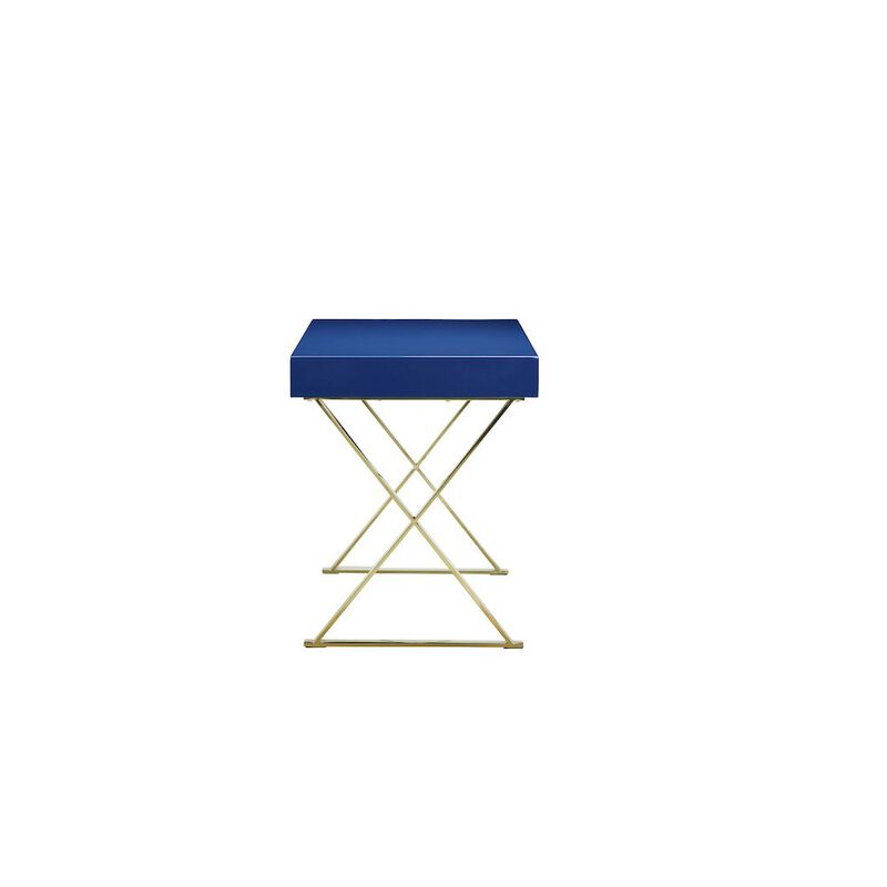 Pangea Home Gold Alexa Desk Navy & Gold Combo