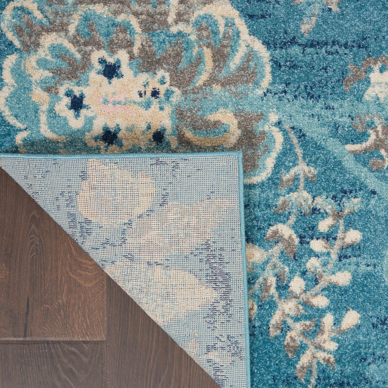 Tranquil TRA02 Turquoise 4' x 6' Rug