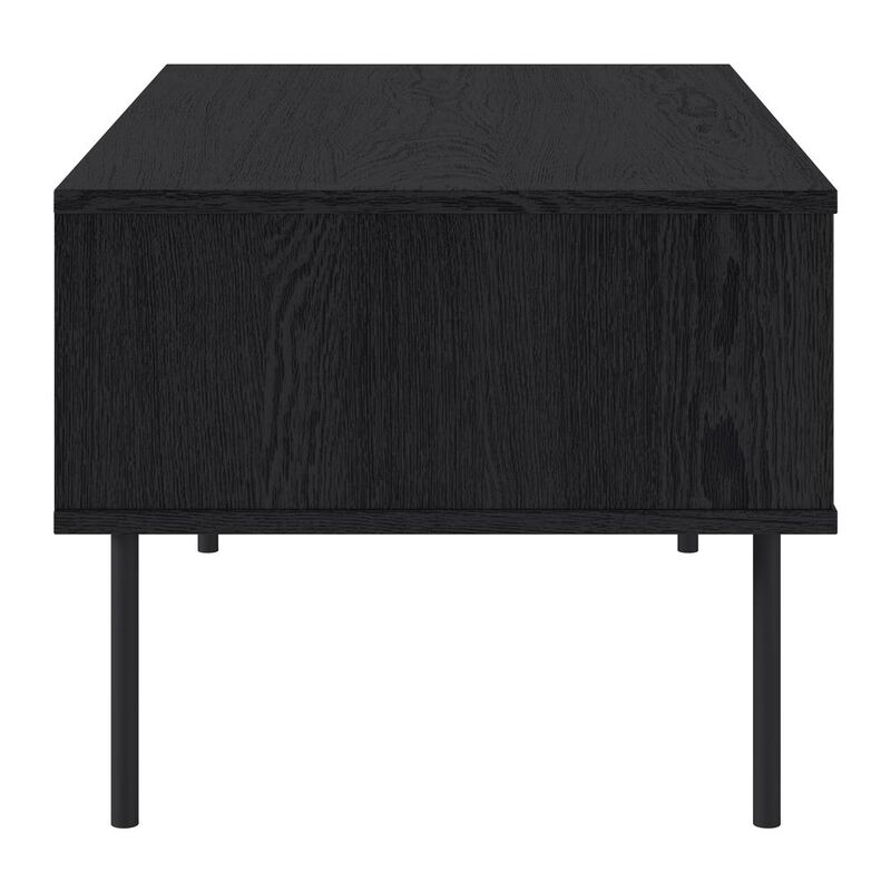 CorLiving Lysander Black Fluted Coffee Table