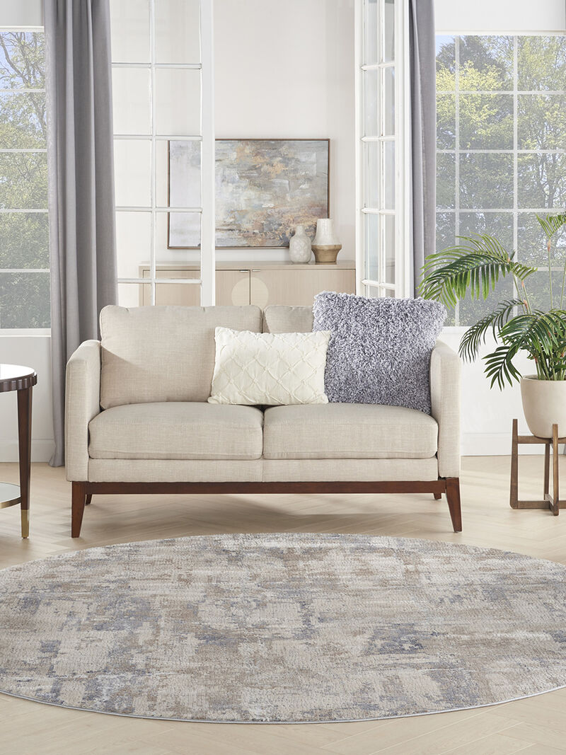 Rustic Textures RUS06 Beige/Gray 7'10" x 10'6" Rug