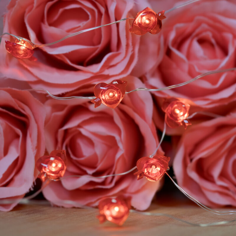 20-Count Valentine's Day Heart and Arrow LED Fairy Lights  6.25ft  Copper Wire
