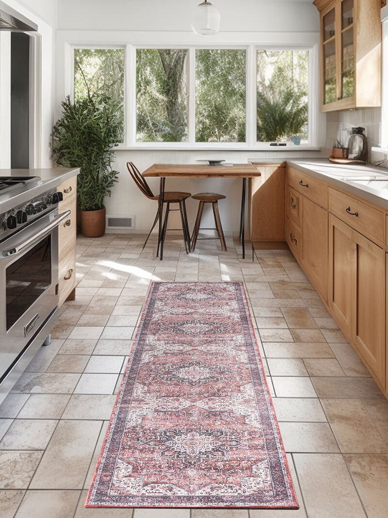 Nourison Washables NWB15 Red 2'2" x 8' Rug image number 7