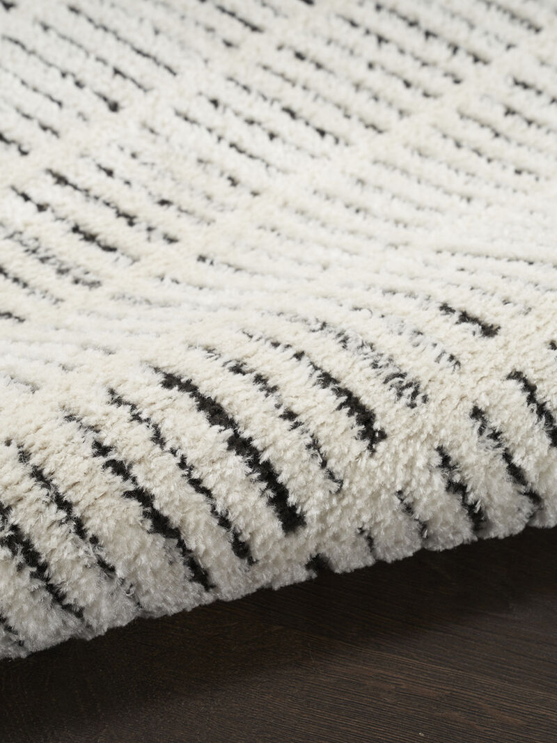 Modern Comfort MNC03 Ivory/Black 2'2" x 6' Rug image number 4