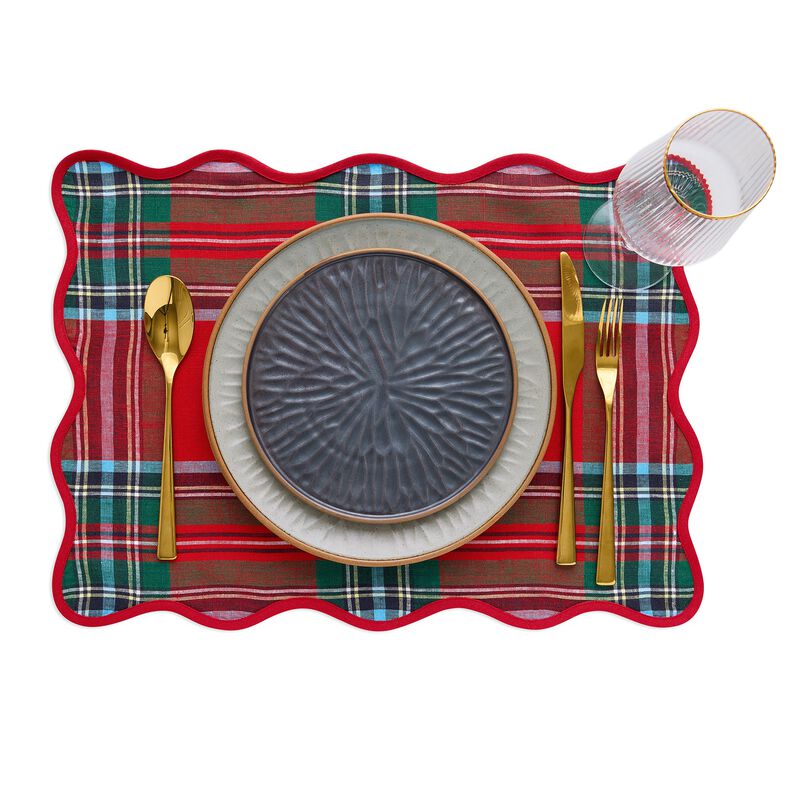 Linen Placemats - Giselle Scallop Edge image number 2
