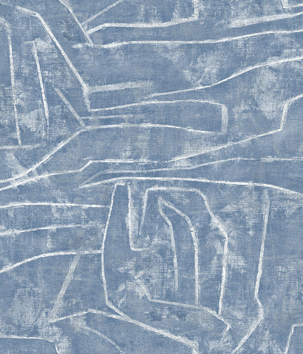 Urban Chalk Blue Peel & Stick Wallpaper