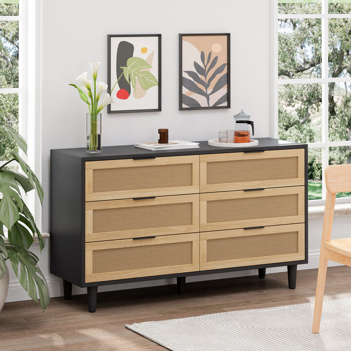 Tumlex 51.18" Rattan Dresser