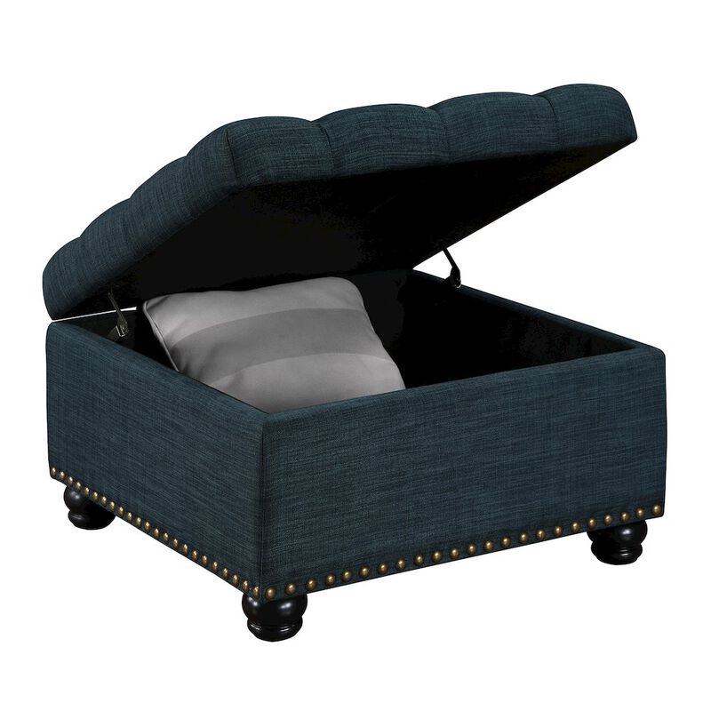 Convenience Concepts Designs4Comfort Herald Square Ottoman Coffee Table with Storage