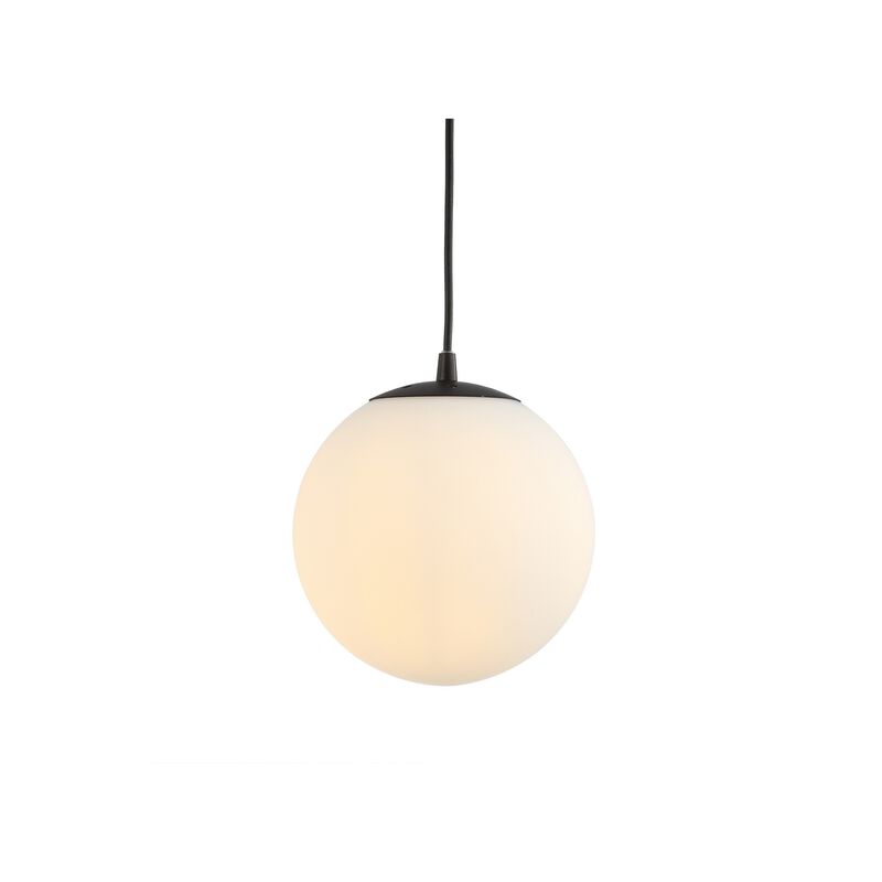 Bleecker 7.75" Metal/Glass Globe LED Pendant