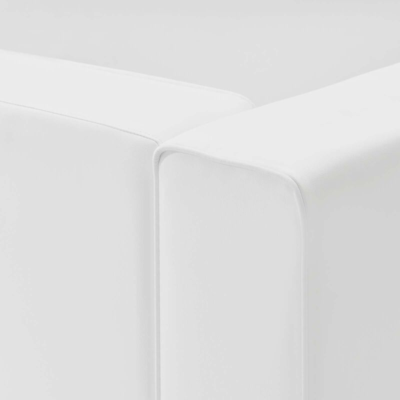 Mingle Vegan Leather 2-Piece Sectional Sofa Loveseat image number 6