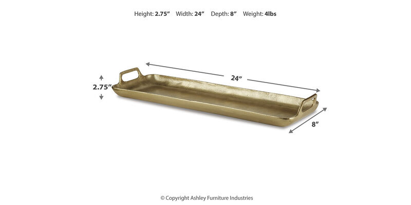 Posy Cast Aluminium Tray image number 2