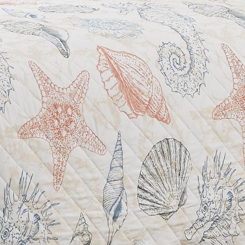 RT Designers Collection Melrose Kai 3-Pieces Elegant Stitched Quilt Set OB Queen Multicolor