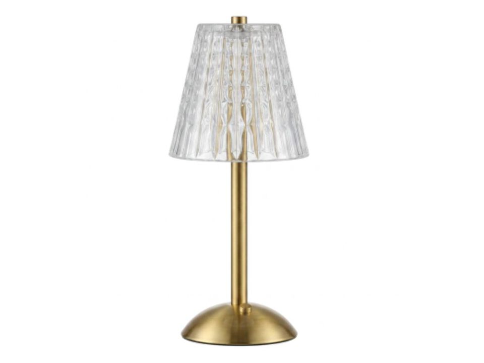 Cordless Rechargeable Gold Table Lamps Set of 2 Outdoor LED Lights