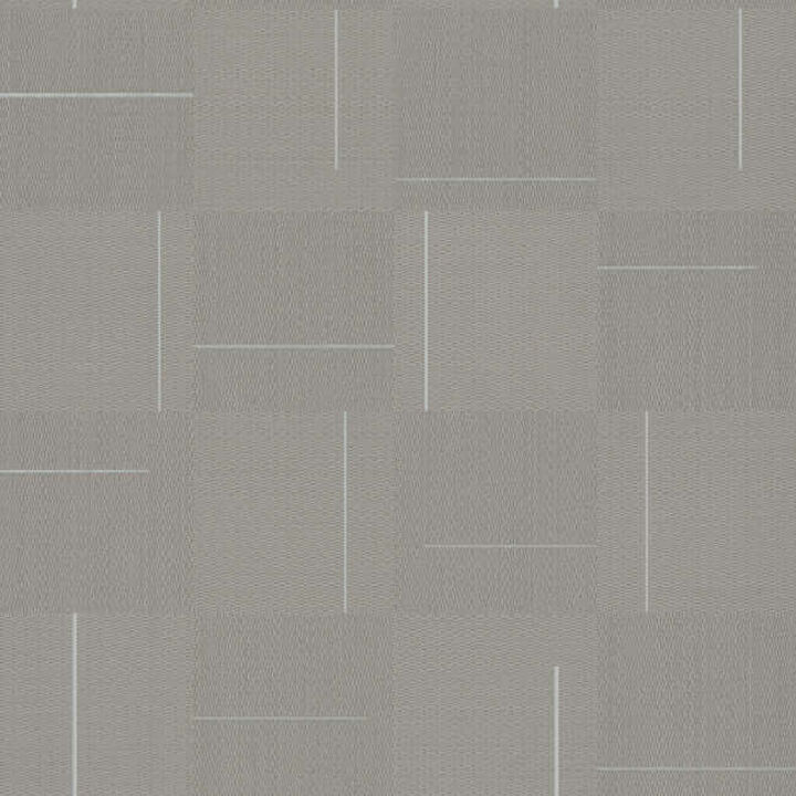 Geo Block Weave Taupe Wallpaper