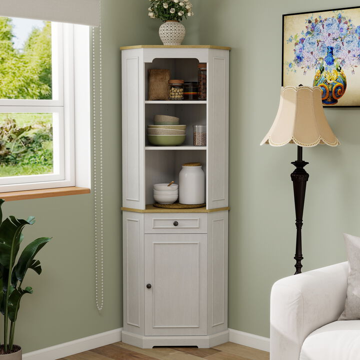 Vopgom Tall Corner Cabinet