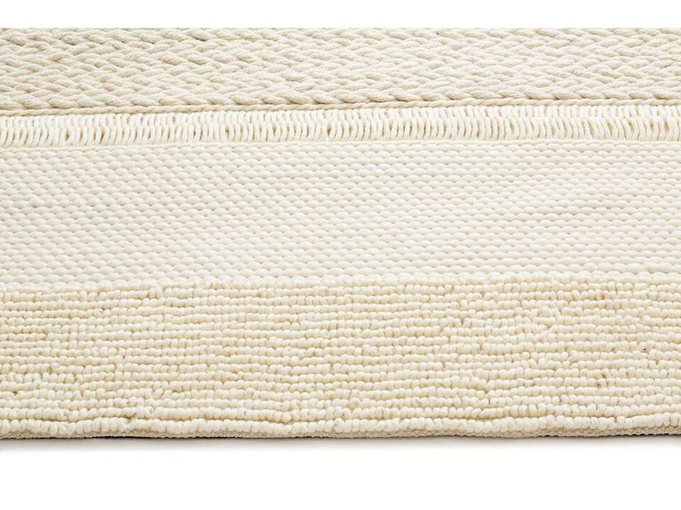 Lucia Ivory Chunky Knit Wool Rug