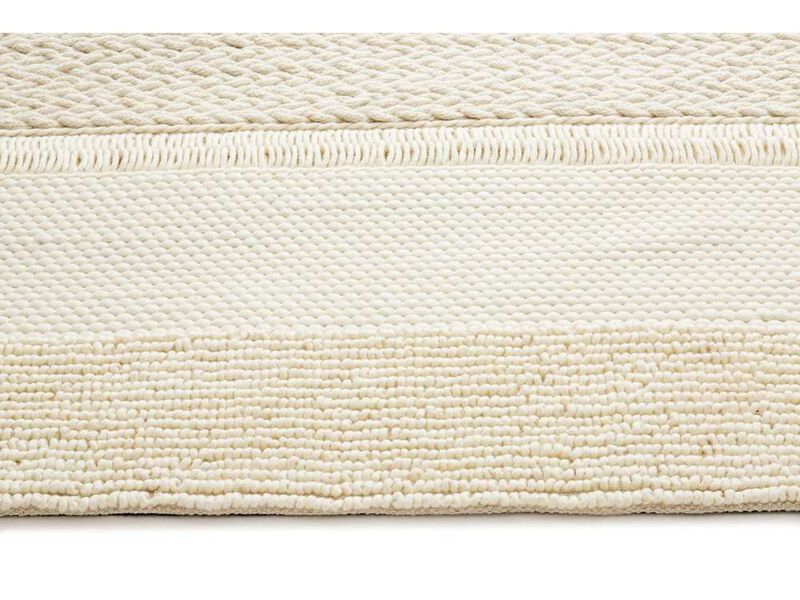 Lucia Ivory Chunky Knit Wool Rug image number 2