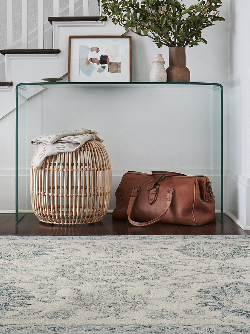 Norabel NOR04 Ivory/Blue 5' x 7'6" Rug