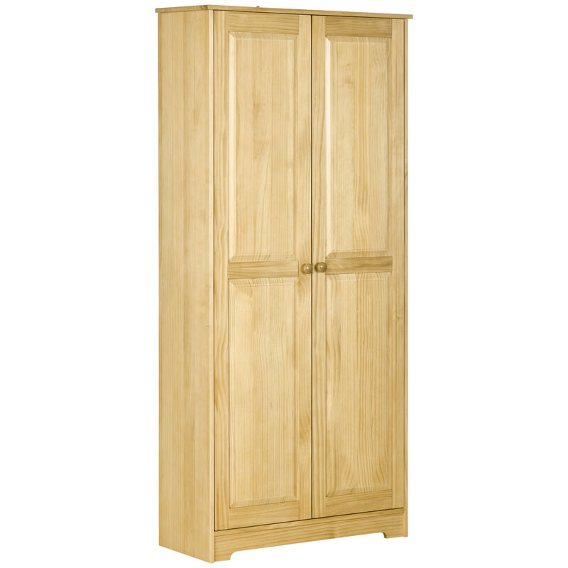 Hivvago 67" Kitchen Pantry Cabinet with Doors and Shelves image number 0