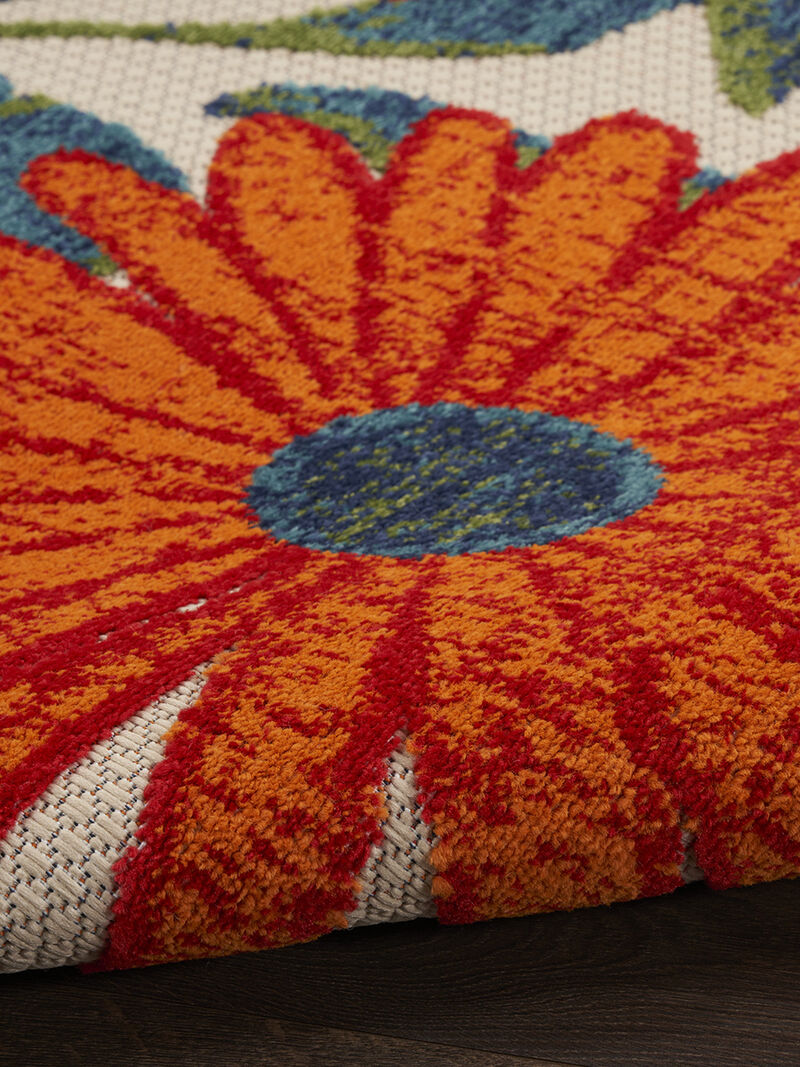 Aloha ALH33 Ivory/Multicolor 10' x 14' Rug