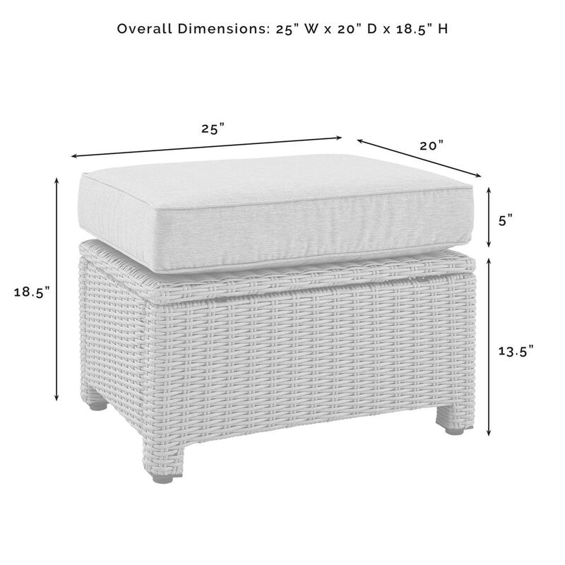Bradenton Wicker Outdoor Ottoman