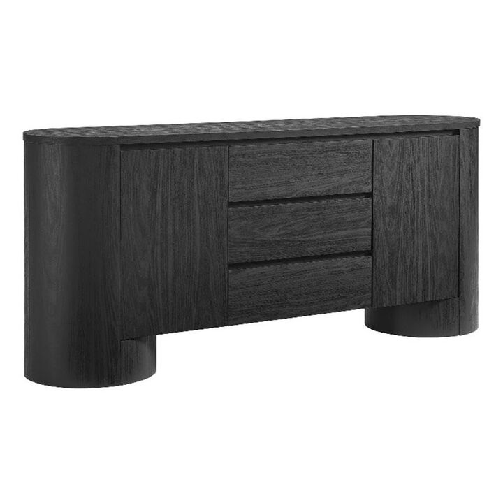 Duval 71" Rounded Sideboard Storage Cabinet