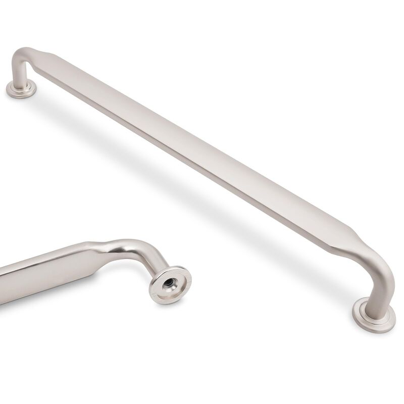 Amasideca 10 Pack Brushed Satin Nickel Cabinet Pulls 7.5 Inch(192mm) Hole Centers Kitchen Cabinet Handles Zinc Alloy Drawer Pull