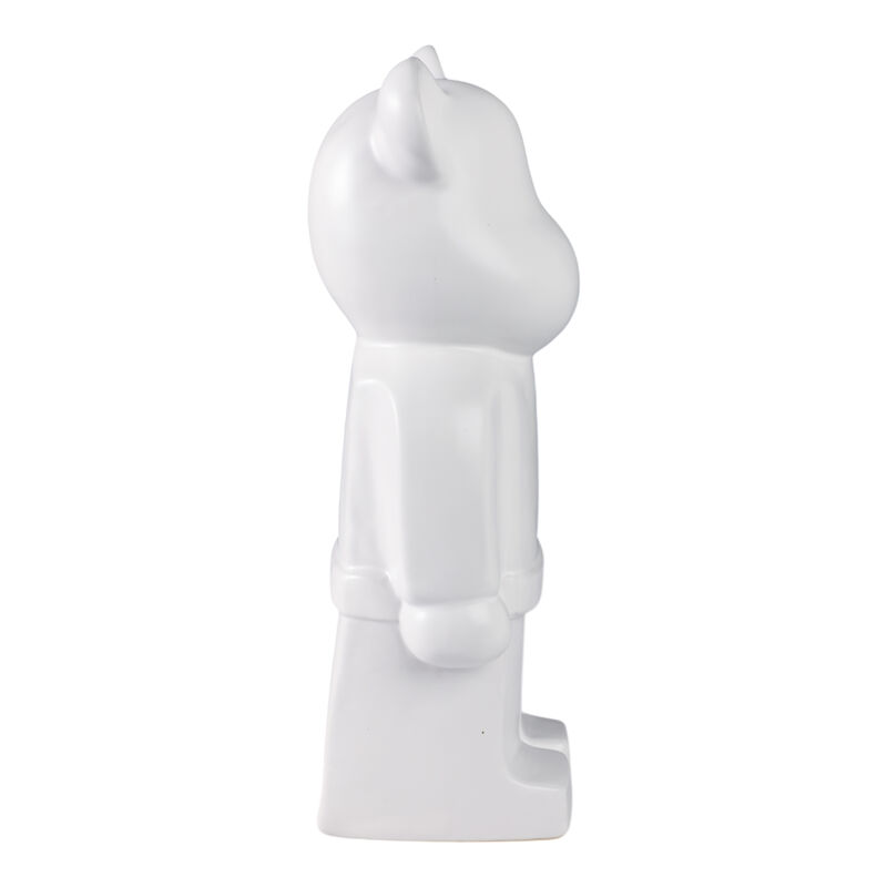 12" Deco Bear Figure, White image number 2