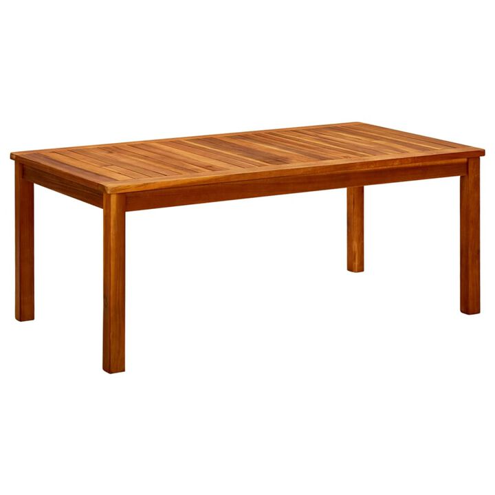 vidaXL Patio Coffee Table 43.3x23.6x17.7 Solid Acacia Wood