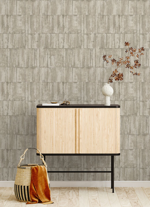 Buck Taupe Horizontal Wallpaper