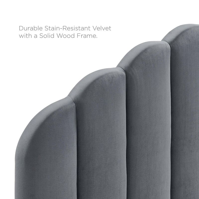 Veronique Performance Velvet Twin Headboard image number 3