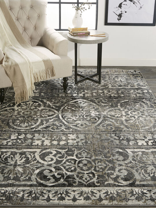 Kano 3871F Gray/Ivory/Taupe 6'7" x 9'6" Rug