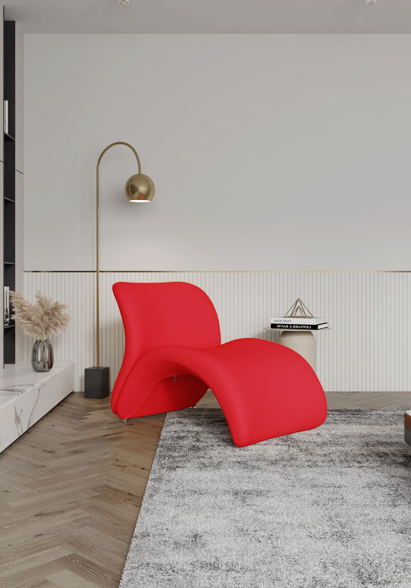 Rosebud Red Accent Chair image number 0