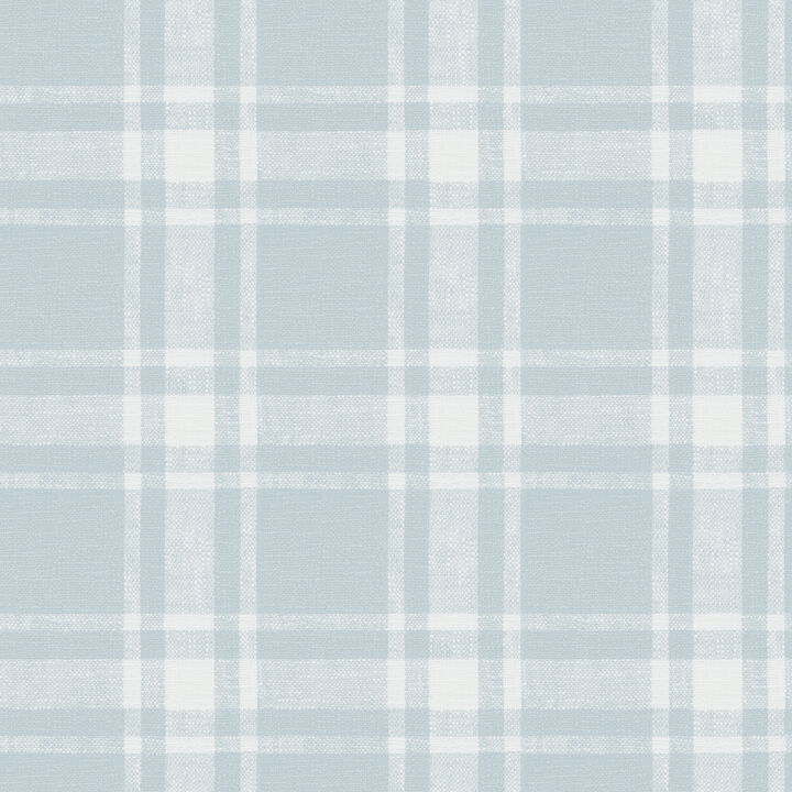Antoine Sky Blue Flannel Wallpaper (Set of 2)