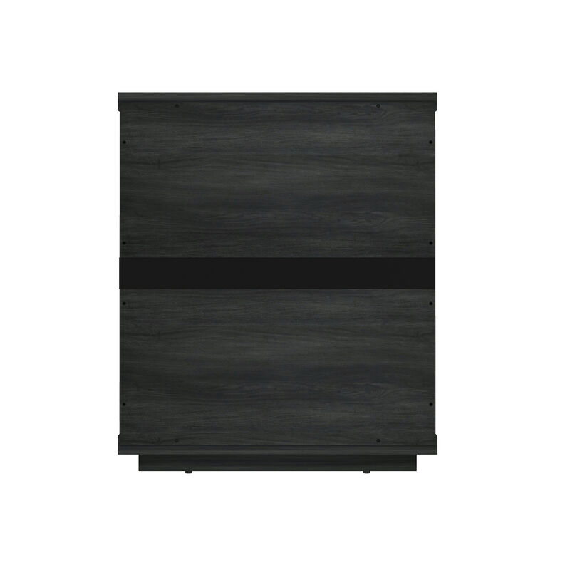 Evelyn Narrow 3-Drawer Nightstands in Dark Gray (Set of 2)