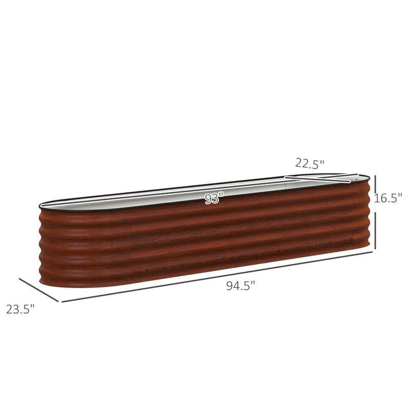 Hivvago Raised Metal Garden Bed with Safety Edges image number 2