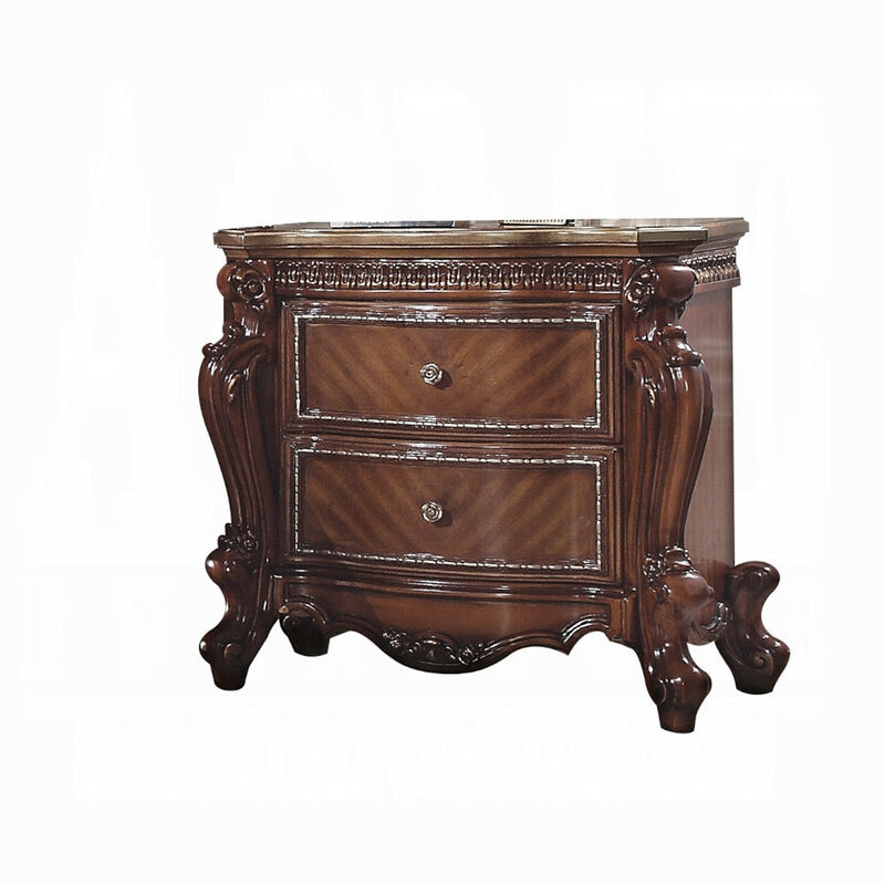 2pc King Bedroom Set, Brown, Nightstand image number 3
