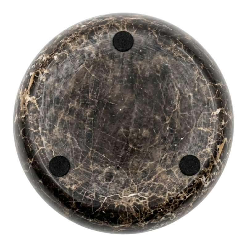 5" Chunky Bowl, Dark Emperador Marble image number 3