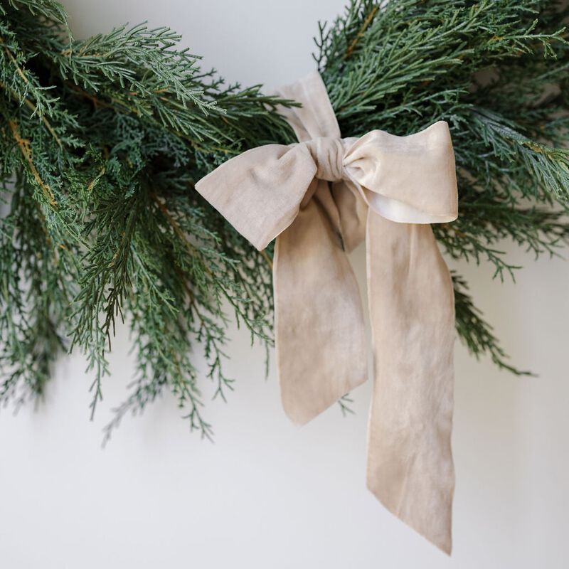 30" Faux Evergreen Cedar Wreath image number 5