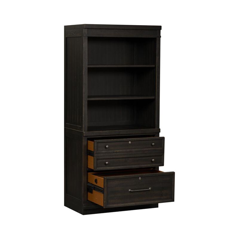 Liberty Furniture 2 Piece Hutch & Cabinet Set in Chalkboard image number 5