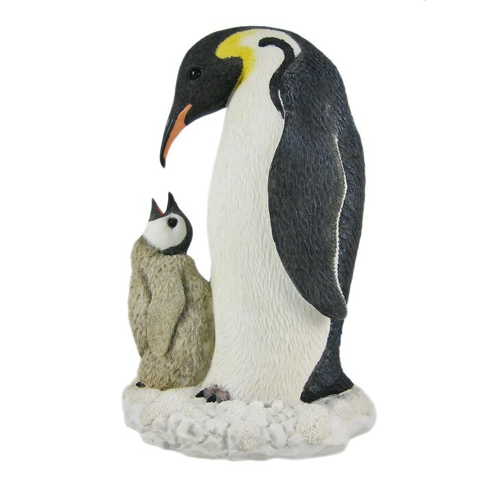 Mother And Child Penguin Statue Baby Chick