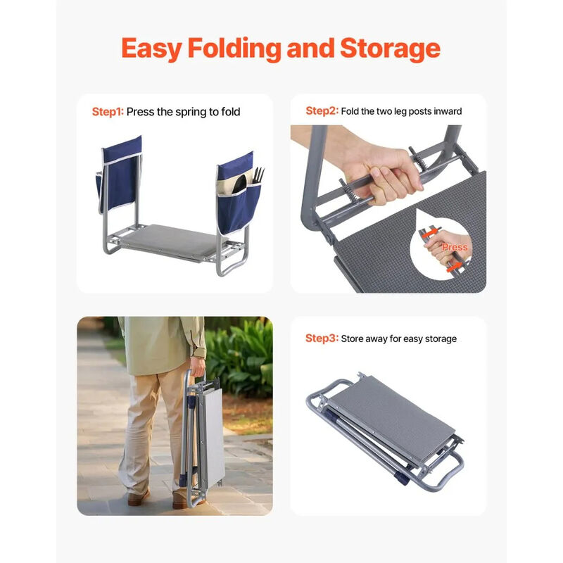 2-in-1 Folding Garden Kneeler with EVA Pad Heavy Duty Garden Stool image number 7