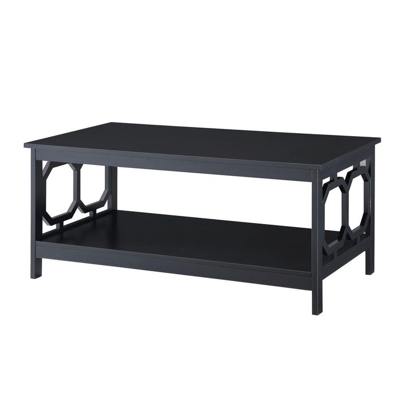 Convience Concept, Inc. Omega Coffee Table with Shelf Black