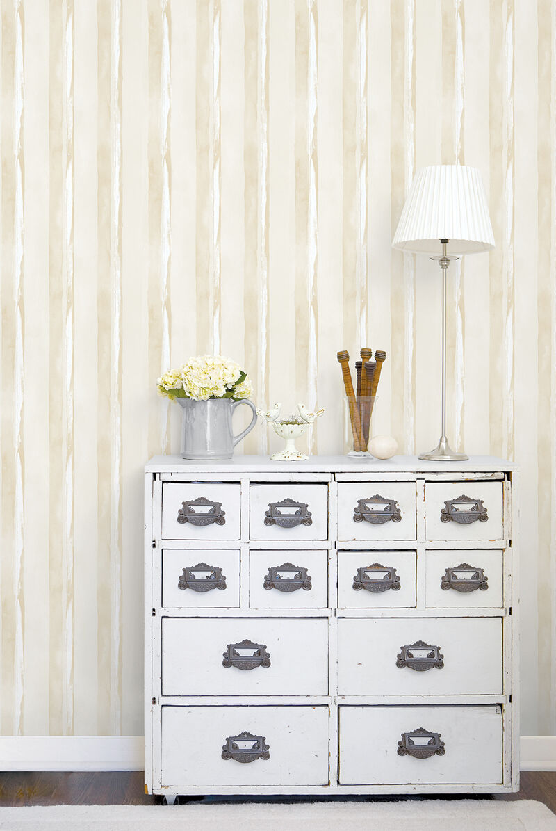 Smart Stripes 2 Watercolour Stripe Beige Wallpaper G67588 image number 2