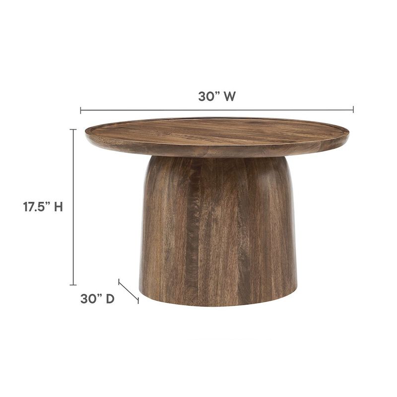 Holloway 30" Round Wood Coffee Table image number 2