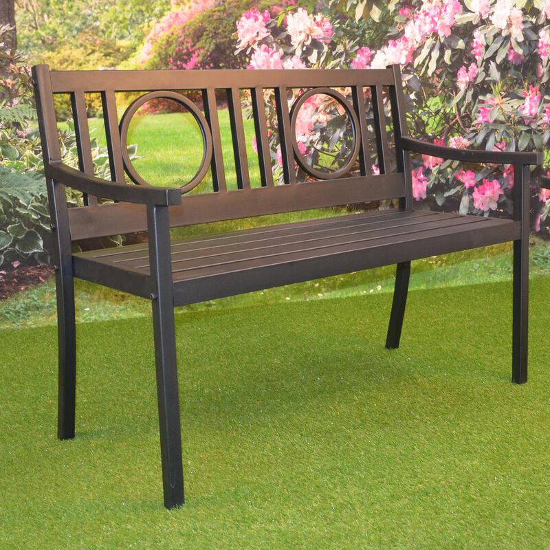 Carolina Living Gramercy Outdoor Bench - Black