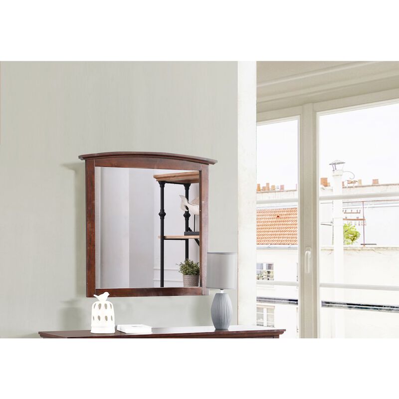 Glory Furniture Hammond G5425-M Arched Dresser Mirror, Cappuccino