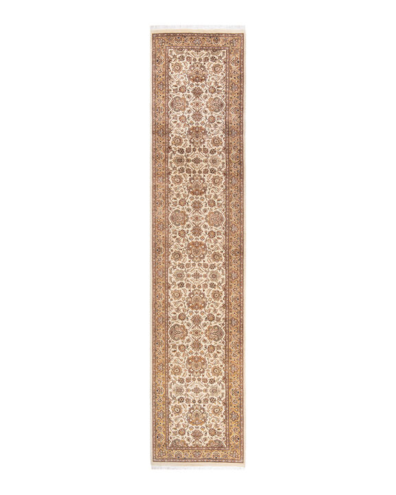 Mogul, One-of-a-Kind Hand-Knotted Area Rug  - Ivory, 2' 8" x 12' 6"